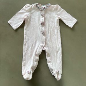 Little Me Ruffled Footie Bodysuit